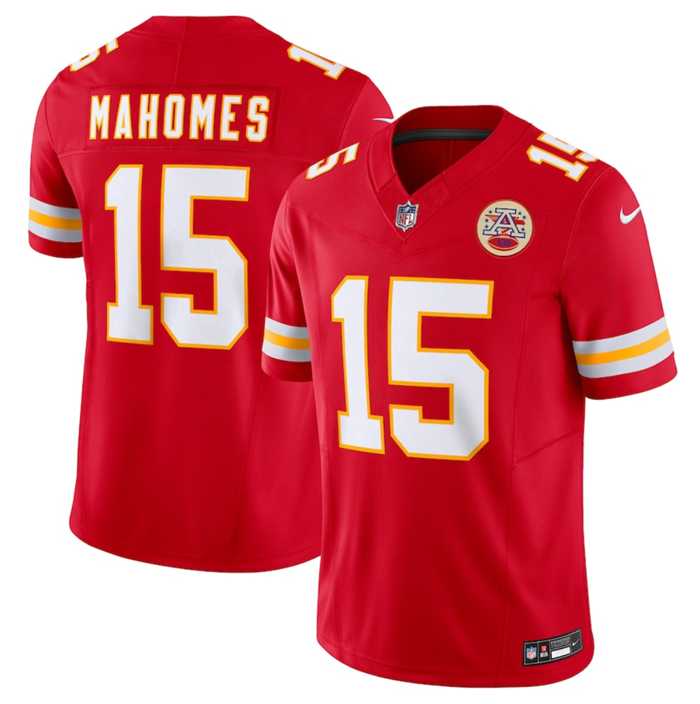Men & Women & Youth Kansas City Chiefs #15 Patrick Mahomes Red 2023 F.U.S.E. Vapor Untouchable Limited Stitched Jersey